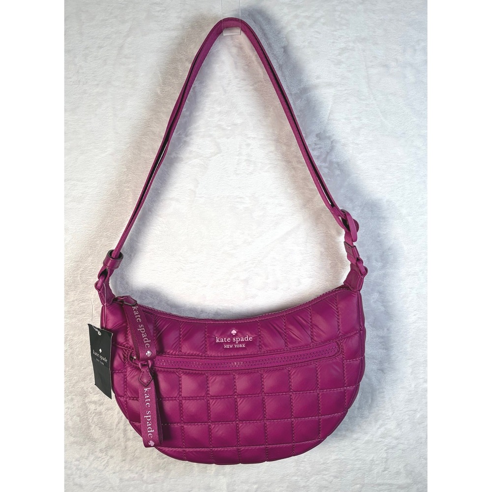 Kate Spade New York Sling Bag Shoulder Bag Quilted Poly Baja Rose NEW